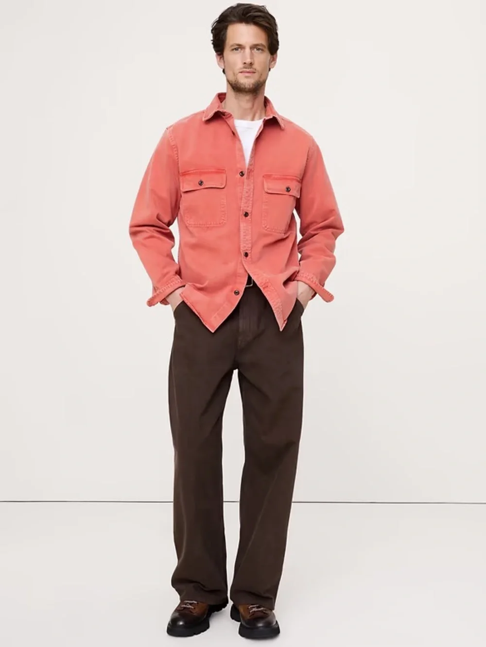BANANA REPUBLIC COTTON TWILL OVERSHIRT